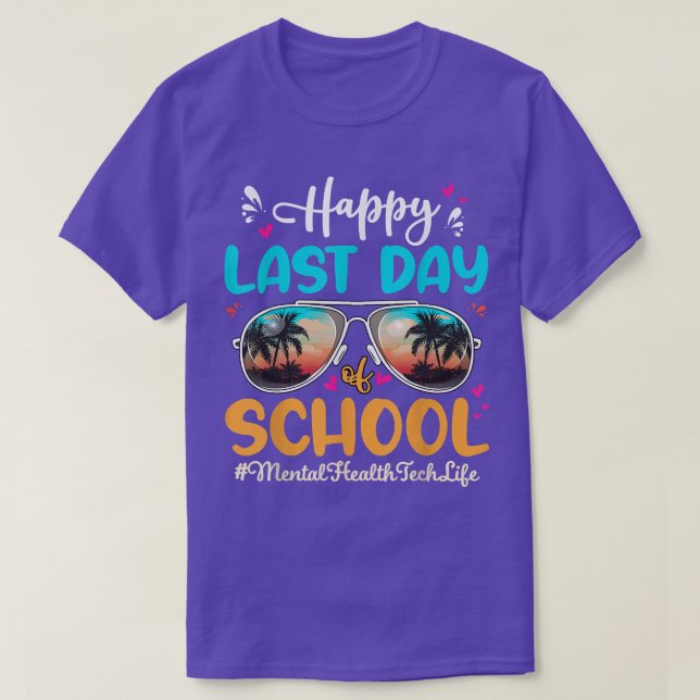 Mental Health Tech Lycklig förra dagen, School Sun T Shirt (Design framsida)