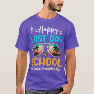 Mental Health Tech Lycklig förra dagen, School Sun T Shirt