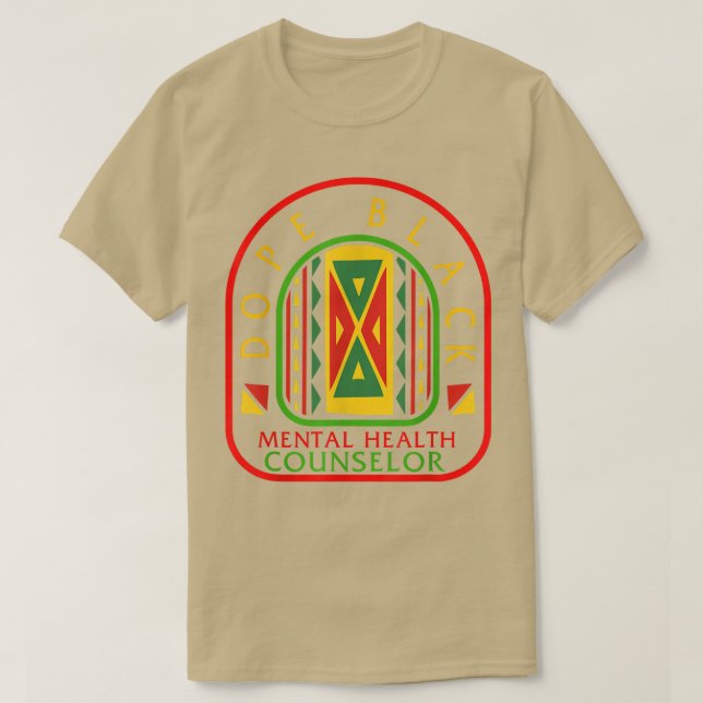 Mental Health Therapist Black Therapist Student Af T Shirt (Design framsida)