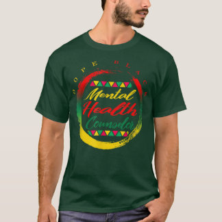 Mental Health Therapist Black Therapist Student Af T Shirt