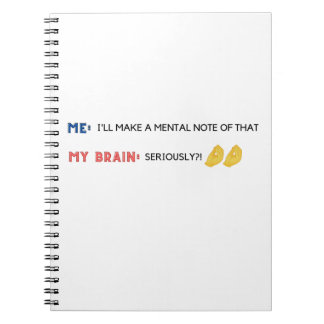 Mental Notes Funny Emoji Diary Anteckningsbok