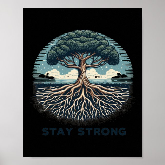 Mental över - Positiv mentalhälsomedvetenhet desig Poster (Framsidan)