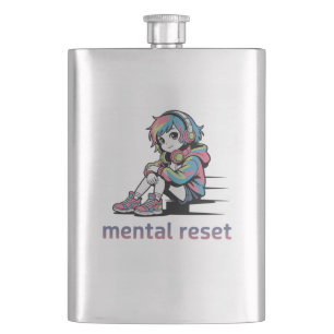Mental Reset – Avslappnad Anime Streetwear-design Fickplunta