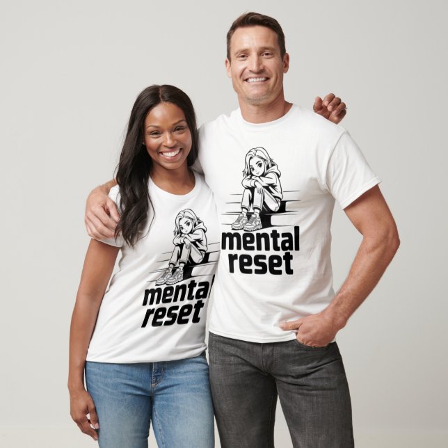 Mental Reset – Tyst Reflexion Edition T Shirt (Unisex)