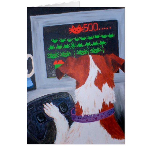 Mental stimulans för jackRussels behov Hälsningskort (Framsidan)