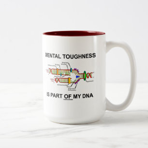 Mental Toughness är delen av min DNA Två-Tonad Mugg