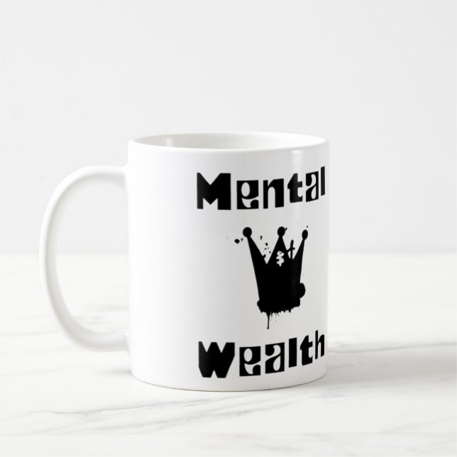 mental wealth is mental health kaffemugg (Vänster)