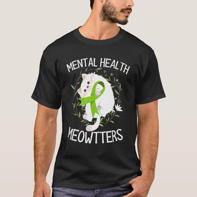 Mentalhälsa - slut på stödkatten för tigma t shirt (Framsida)
