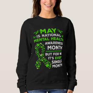 Mentalhälsans medvetandegrad Månad Grönt T Shirt