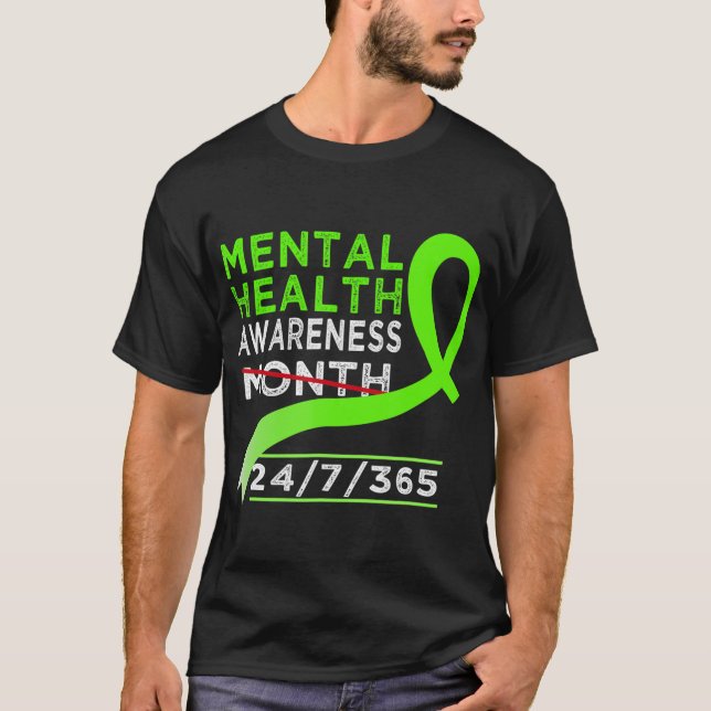 Mentalhälsans medvetenhet Månad för maj månad för  T Shirt (Framsida)