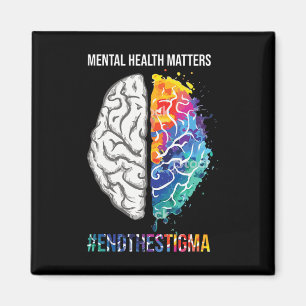 Mentalhälsofrågor - medvetenhet om månadskostnad magnet