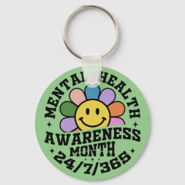 Mentalhälsomedvetenhet månad nyckelring