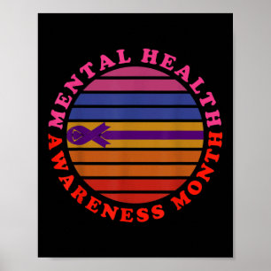 Mentalhälsomedvetenhet månad poster