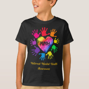 Mentalhälsoundersökning för mödrar Händer Gift T Shirt