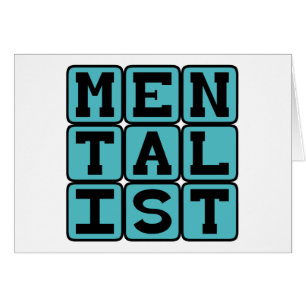 Mentalist, tankeläsare hälsningskort
