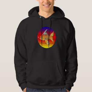 Mentalitet Motivationscitat Retro Fancy Ranchu Gul Hoodie