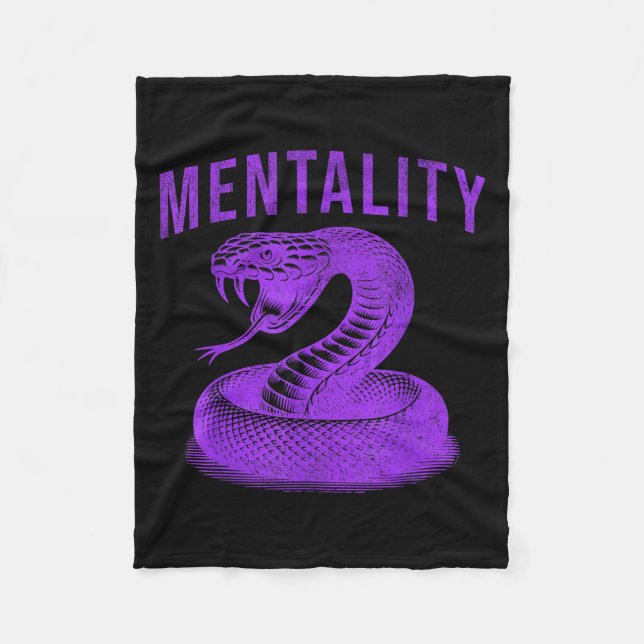 Mentality Mindset Snake Motivation Of Chamons Bask Fleecefilt (Framsidan)