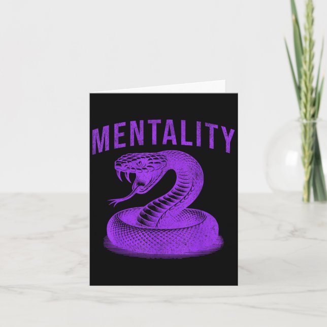 Mentality Mindset Snake Motivation Of Chamons Bask Kort (Framsida)