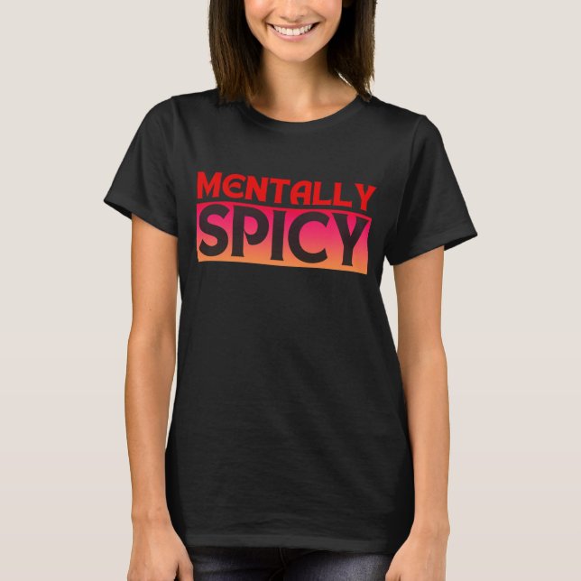 MENTALLT ANGIVNA KVOTTYPOGRAFI T SHIRT (Framsida)