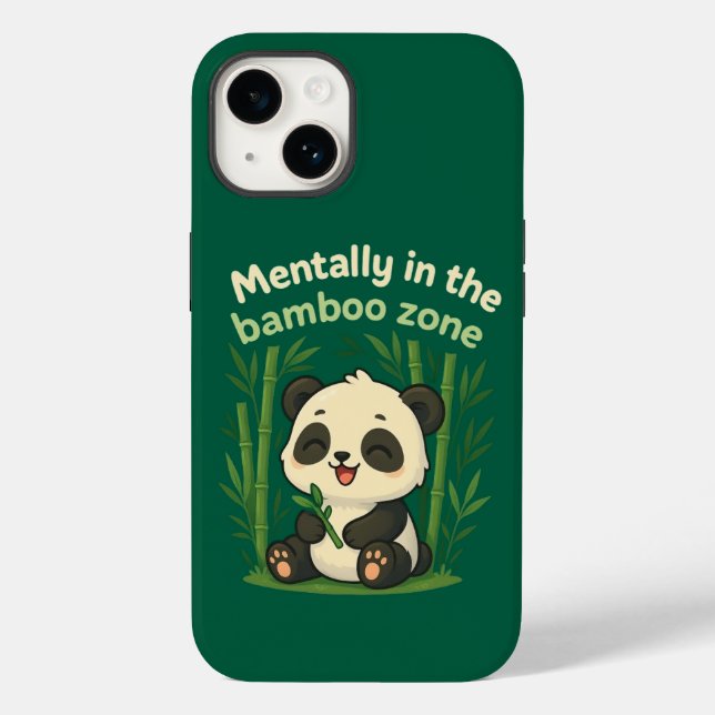 Mentally in the Bamboo Zone – Cute Panda iPhone Ca (Baksida)