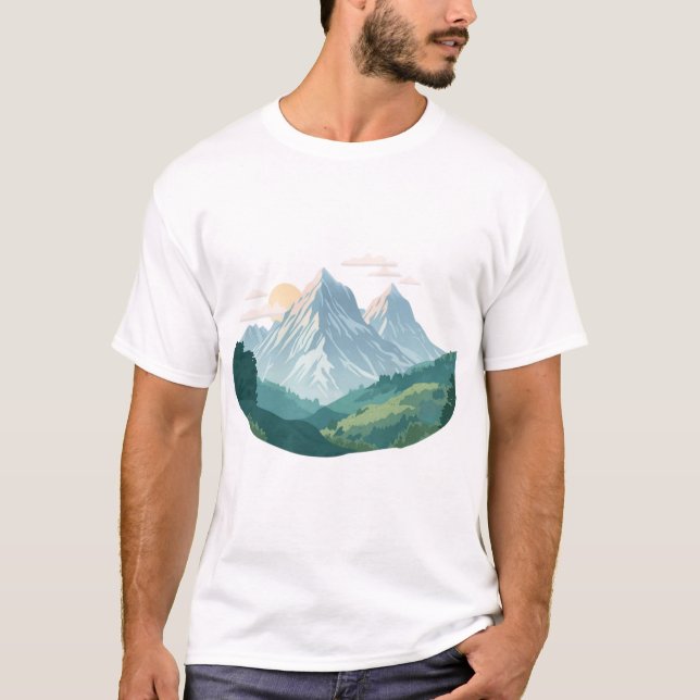 Mentally in the Mountains – Escape Within T Shirt (Framsida)