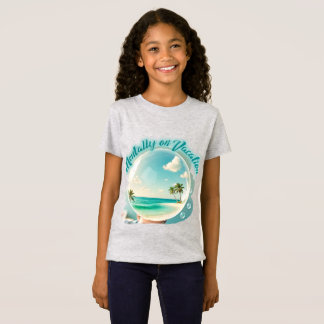 mentally on vacation design t shirt