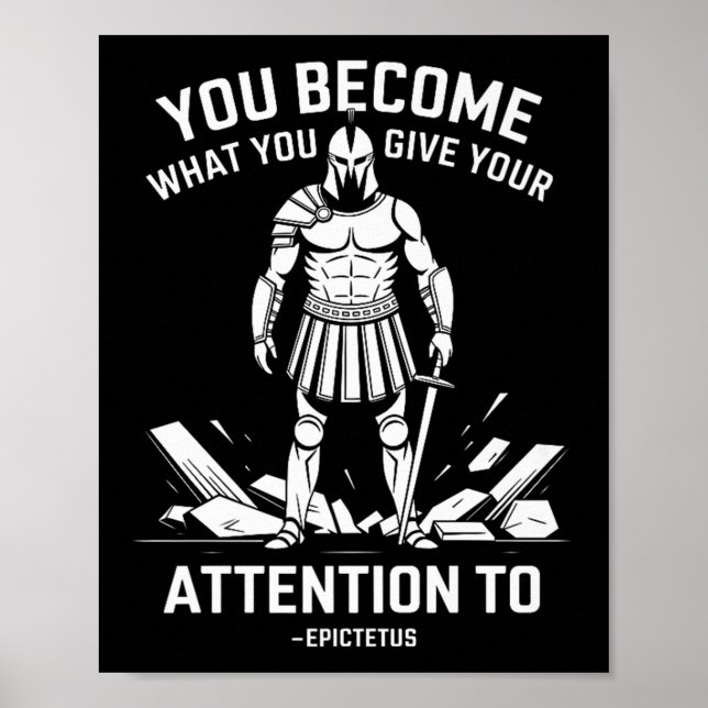 Mentalstyrka Stoic Epictetus Manar Premium Poster (Framsidan)