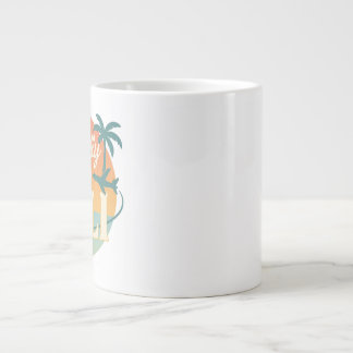 Mentalt är jag i Bali – Retro Tropisk Mugg med Sol Jumbo Mugg