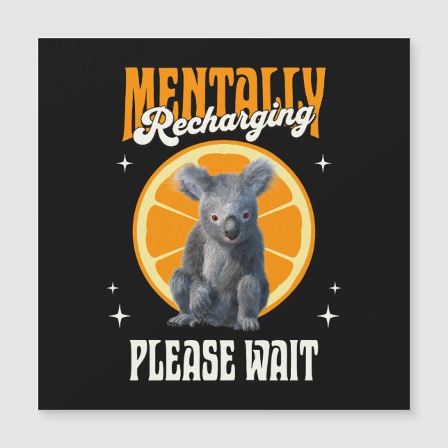 Mentalt återhämtar sig, vänta Koala Orange (Framsida)