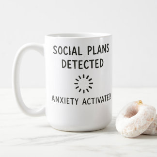 Mentalt Avbokad Redan , Rolig Introvert Mugg