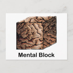 Mentalt block vykort