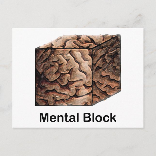 Mentalt block vykort (Framsida)