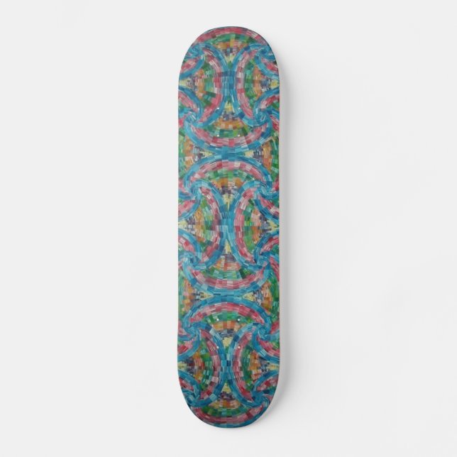 Mentalt fragment mini skateboard bräda 18,7 cm (Framsida)