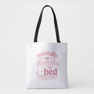 Mentalt hemma i sängen Totebag | Söt mysig Tygkasse