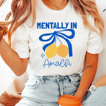 Mentalt i Amalfi Italien Blå Coquette Citron