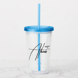 Mentalt i Aten Grekland Medelhavet Resa Take Away Mugg