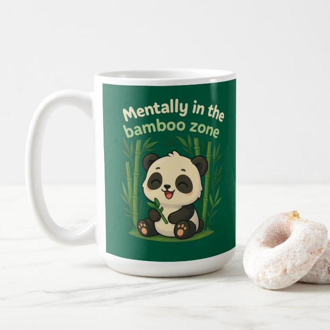 Mentalt i bambuszonen – Söt Chibi-Pandamugg Kaffemugg (Med munk)