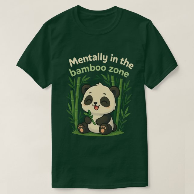 Mentalt i Bambuzonen – Sött Chibi-Panda T-Shirt (Design framsida)