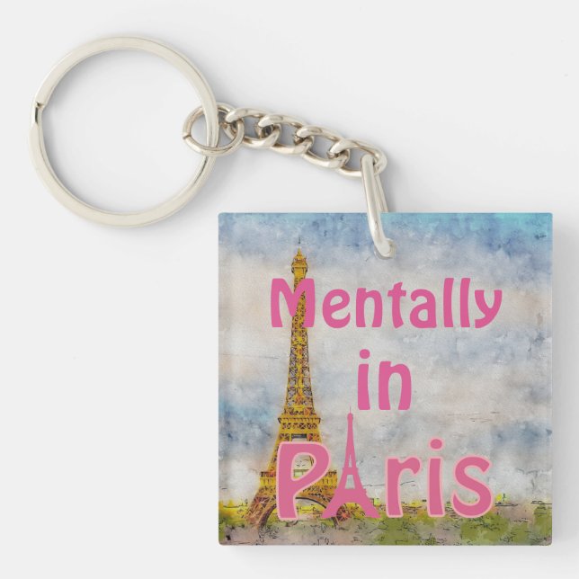 Mentalt i Paris Keychain (Framsidan)