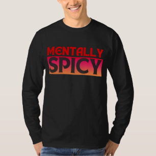 MENTALT KRYPANDE CITER TYPOGRAFI T SHIRT