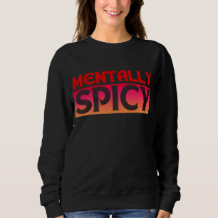 MENTALT KRYPANDE CITER TYPOGRAFI T SHIRT