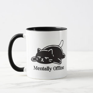 Mentalt Offline Roligt Introvert Humör Design Mugg