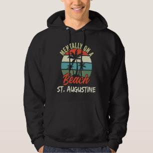 Mentalt på ett strand i Augustine Fl Sunset Handfl Hoodie