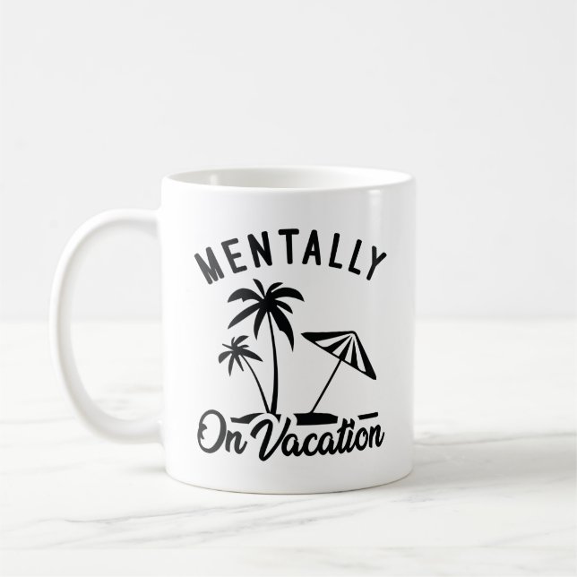 Mentalt på semester kaffemugg (Vänster)