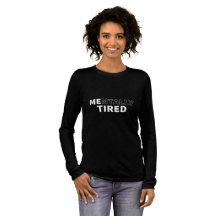 Mentalt Trött Kvinnors Långärmad T-Shirt – Mjuk 