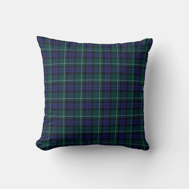 Menteith Scotland District Tartan Kudde (Framsida)