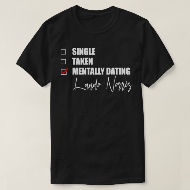 Menter Dating Lando Norris T Shirt (Design framsida)