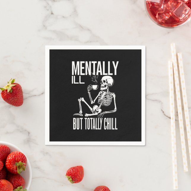 Menter Ill, men totalt Chill Halloween Costume Pappersservett (Insitu)