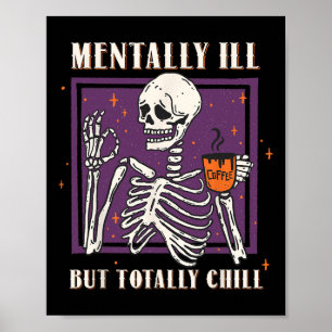 Menter Ill, men totalt Chill Halloween Costume S Poster
