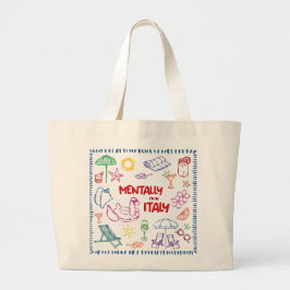 Menter in Italien Tote Bag - Aesthetic Summer Jumbo Tygkasse